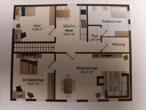 Foto - 3-Zimmerwohnung in Lunden ab 01.03.26 zu vermieten