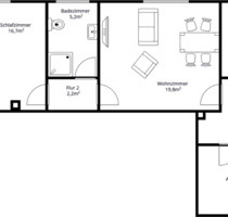 Ruhige 2-Zimmer-ELW (59 m²) mit Stellplatz und Küche - Mehren