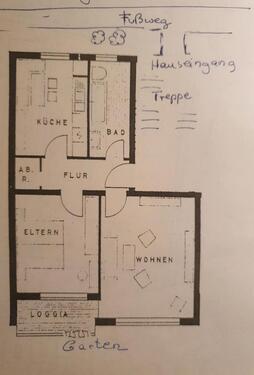 Foto - 2-Zi,Balkon,TGStellpl, i.Grünen, Düsseldorf-Garath prov.frei