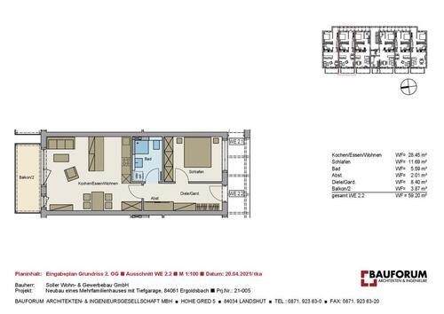 Foto - 2 Zimmer Etagenwohnung zur Miete in Ergoldsbach