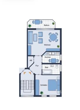 Foto - Helle Zentrale 60qm Wohnung in Bedburg Lipp