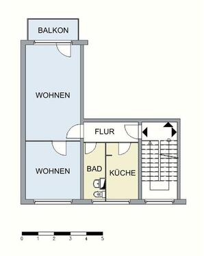 Foto - Etagenwohnung in Neubrandenburg zur Miete