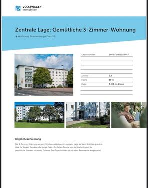 Foto - 3-Zimmer-Wohnung Zentrale Lage - 454,00 EUR Kaltmiete,