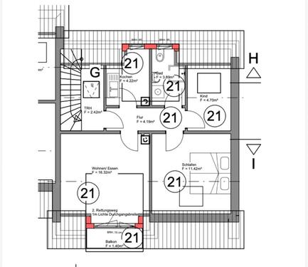 Foto - 3 Zimmer Dachgeschoßwohnung zur Miete in Mössingen
