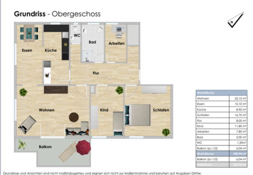 Foto - Etagenwohnung zur Miete in Grasbrunn