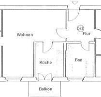 Bad Freienwalde: Helle 3-Raumwohnung mit Balkon (207213) - Bad Freienwalde (Oder)