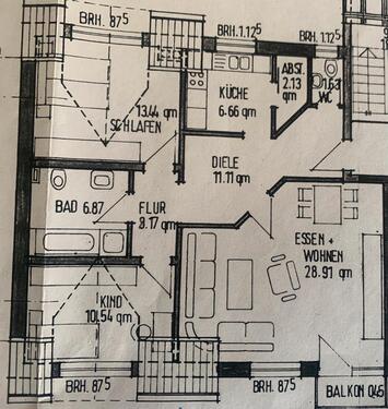 Foto - 3 Zimmer Dachgeschoßwohnung zur Miete in Karlsdorf-Neuthard