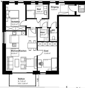 Foto - Moderner Wohnraum in attraktiver Lage