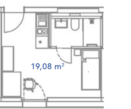Foto - 1 Zimmer Etagenwohnung in Erlangen