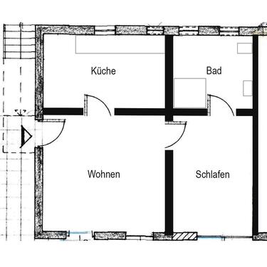 Foto - 1 Zimmer Erdgeschoßwohnung zur Miete in Bruchhausen-Vilsen