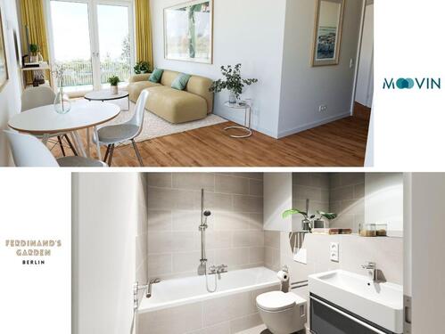 Foto - Exklusive 3,5-Zimmer-Wohnung mit 3 BALKONEN, 2 BÄDERN und EBK im Neubauquartier 'Ferdinand's Garden'