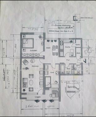 Foto - 3 Zimmer Etagenwohnung zum Kaufen in Haar