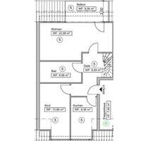 3,5 Zimmer Maissonette Wohnung mit großem Balkon und zwei Bädern - Köln Mülheim