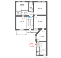 115 qm Altbau EG Wohnung 5 Zimmer plus Küche, 3 Bäder - Castrop-Rauxel Bladenhorst