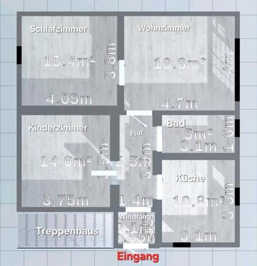 Foto - Helle schöne 3-Zimm.-Wohnung mit eigenem Garten