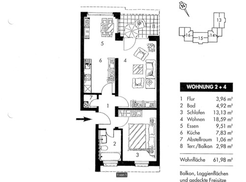 Foto - Etagenwohnung zur Miete in Biederitz