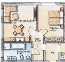 Moderne 2-Raum-Wohnung mit offener Küche in Reichenwalde - Storkow (Mark)