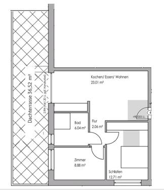 Foto - 3 Zimmer Dachgeschoßwohnung zur Miete in Paderborn