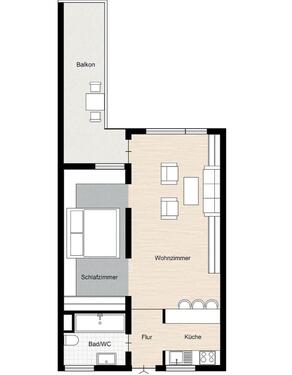 Foto - Sonnige 2 Zimmer- Wohnung mit PKW Stellplatz in Heimsheim