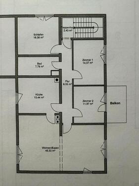 Foto - 120 qm 4 Zimmer Wohnung - 850,00&nbsp;EUR Kaltmiete, ca.&nbsp; 120,00&nbsp;m&sup2;