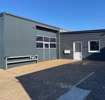 Merzig, Industriegebiet, nahe A8: Gut befahrbare Halle (ca. 470 m²) mit Außenfläche (ca. 700 m²)