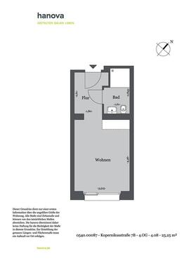 Foto - 1 Zimmer Etagenwohnung zur Miete in Hannover