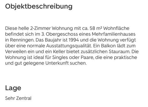 Foto - Etagenwohnung in Renningen