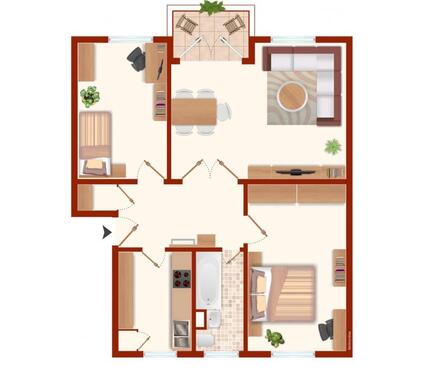 Foto - 68qm Wohnung in Kuhkampsiedlung Bremen Osterholz
