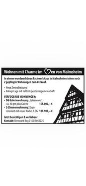 Foto - 2 Zimmer Etagenwohnung zum Kaufen in Renningen