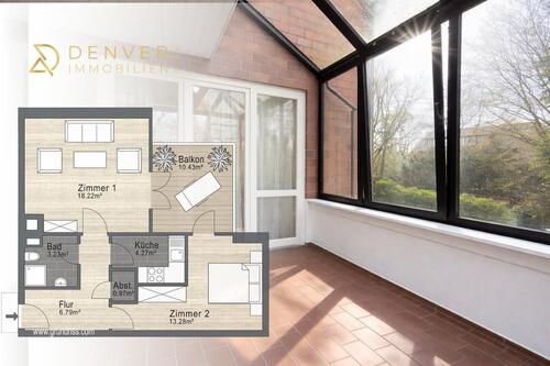 Foto - Charmante 2-Zimmer-Wohnung in Diepholz mit Wintergarten!