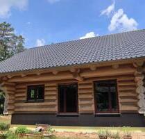 Naturstamm Blockhaus auf Waldgrundstück Massivhaus Holzhaus - Wittingen