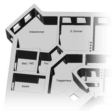 Foto - stilvolle 2-Raumwohnung mit Erkerzimmer Nähe Steintor