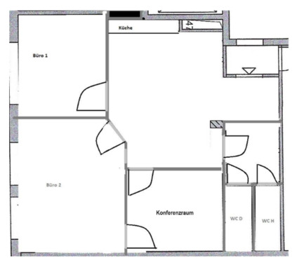 Foto - Helles Büro in Frankfurt-Bockenheim: 5 Schreibtische, Küche, Konferenzraum