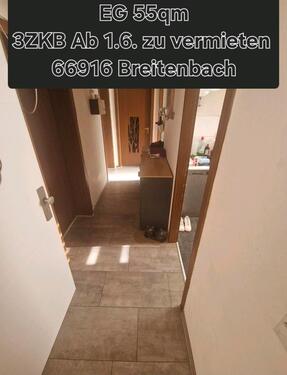 Foto - 3 ZKB in 66916 Breitenbach. - 650,00&nbsp;EUR Kaltmiete, ca.&nbsp; 55,00&nbsp;m&sup2;