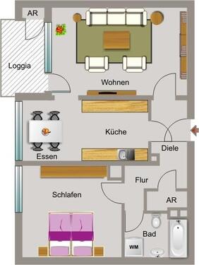 Foto - Demnächst frei! 2-Zimmer-Wohnung in Duisburg Aldenrade