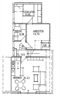 Foto - 3 Zimmer Dachgeschoßwohnung zur Miete in Rheine