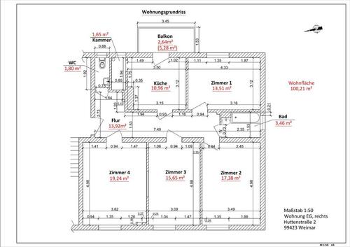 Foto - 4 ZIMMER-KÜCHE-BAD ZU VERMIETEN