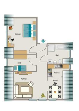 Foto - 3 Zimmer Etagenwohnung zur Miete in Essen