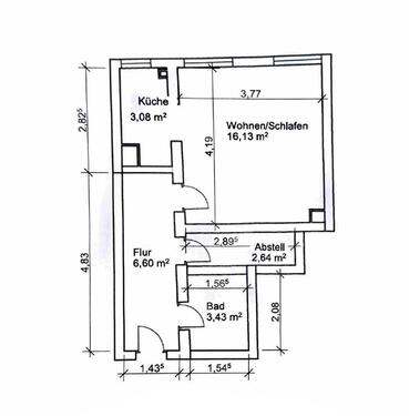 Foto - 1 Zimmer Etagenwohnung zum Kaufen in Frankfurt am Main