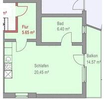 1 Zimmer Wohnung inkl.Balkon und EBK im Zentrum von Bad Griesbach - Bad Griesbach im Rottal