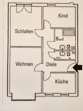 Foto - 3 Zimmer Etagenwohnung zur Miete in Erfurt