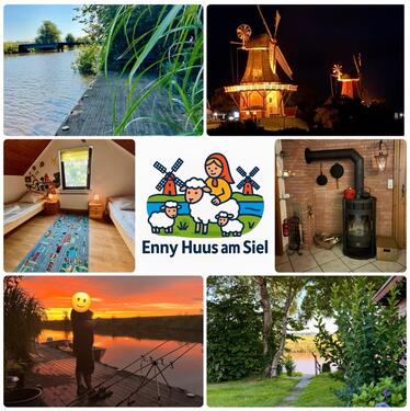 Foto - Nordsee Greetsiel Urlaub angeln Hund ferienhaus Wasser siel