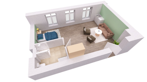 Foto - 1 Zi. App. Betreutes Wohnen in einer Jugendstilvilla in Bad Nenndorf am Kurpark