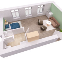 1 Zi. App. Betreutes Wohnen in einer Jugendstilvilla in Bad Nenndorf am Kurpark