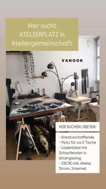 Foto - Arbeitsplatz in Ateliergemeinschaft