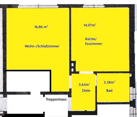 Foto - 2 Zlmmer Wohnung 38 qm - 400,00&nbsp;EUR Kaltmiete, ca.&nbsp; 38,00&nbsp;m&sup2;