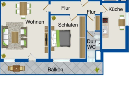 Foto - Wohnung in Holzminden 5.OG mit Fahrstuhl und Balkon