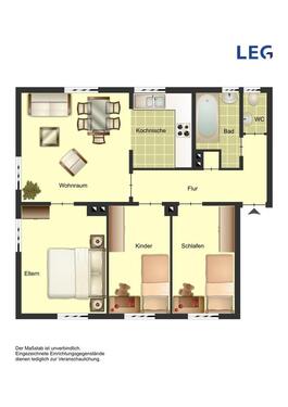 Foto - 4 Zimmer Erdgeschoßwohnung zur Miete in Bocholt