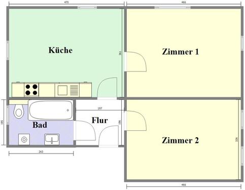 Foto - 2 Zimmer Etagenwohnung zur Miete in Ebersbach-Neugersdorf
