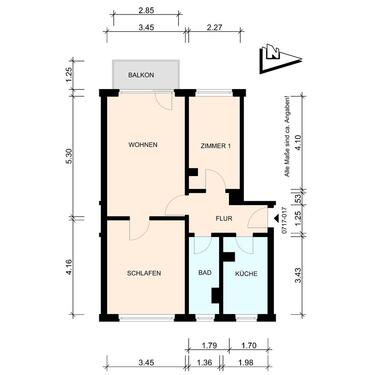 Foto - 2.5 Zimmer Erdgeschoßwohnung zur Miete in Warin